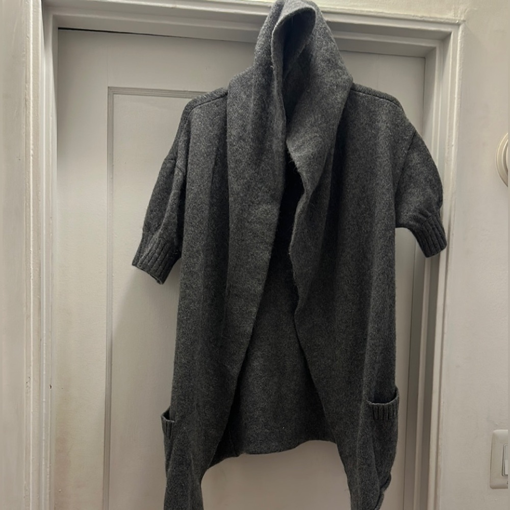 Vince Gray Open-Front Sweater -Preloved